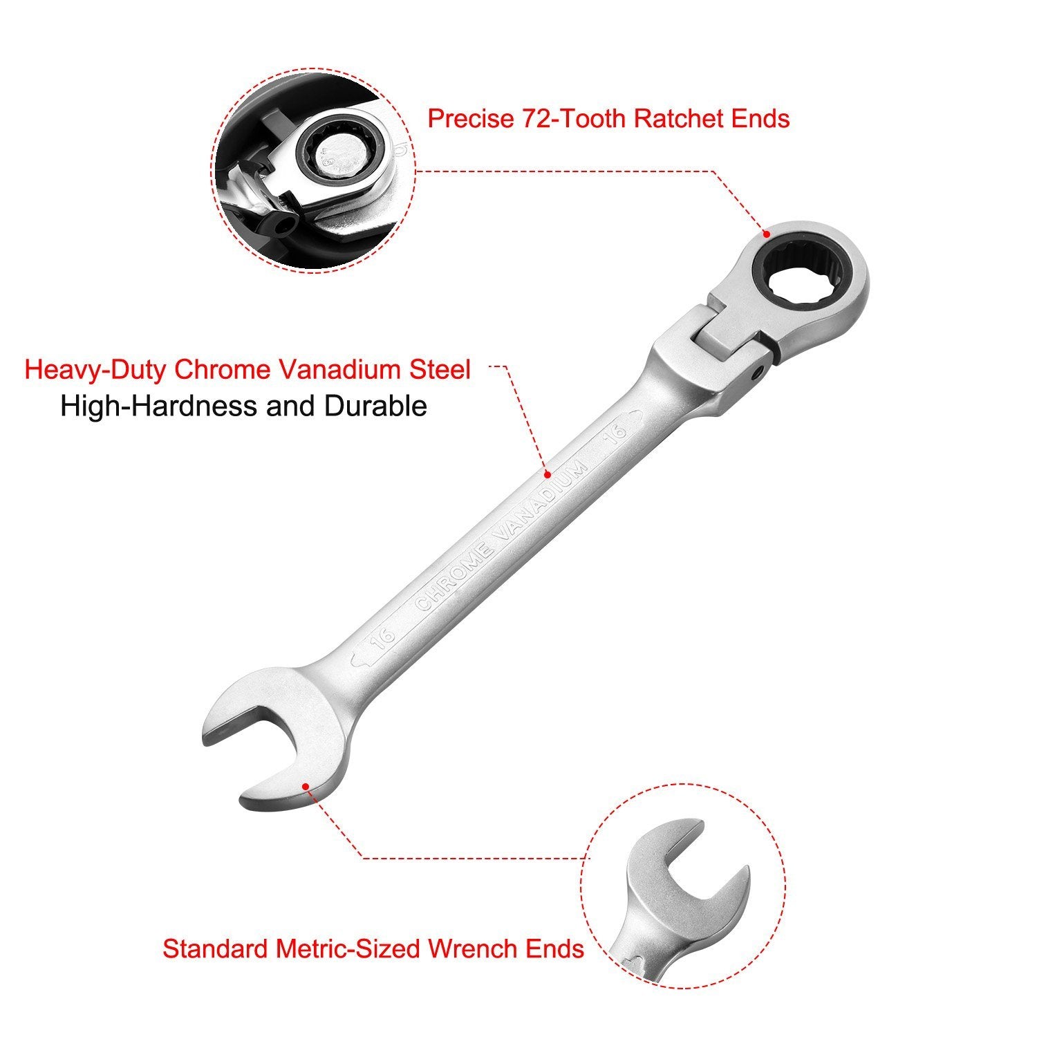 12-Piece Set: 8-19mm Metric Combination Wrench Home Improvement - DailySale