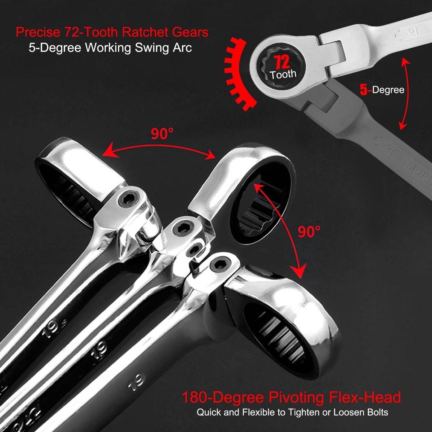 12-Piece Set: 8-19mm Metric Combination Wrench Home Improvement - DailySale