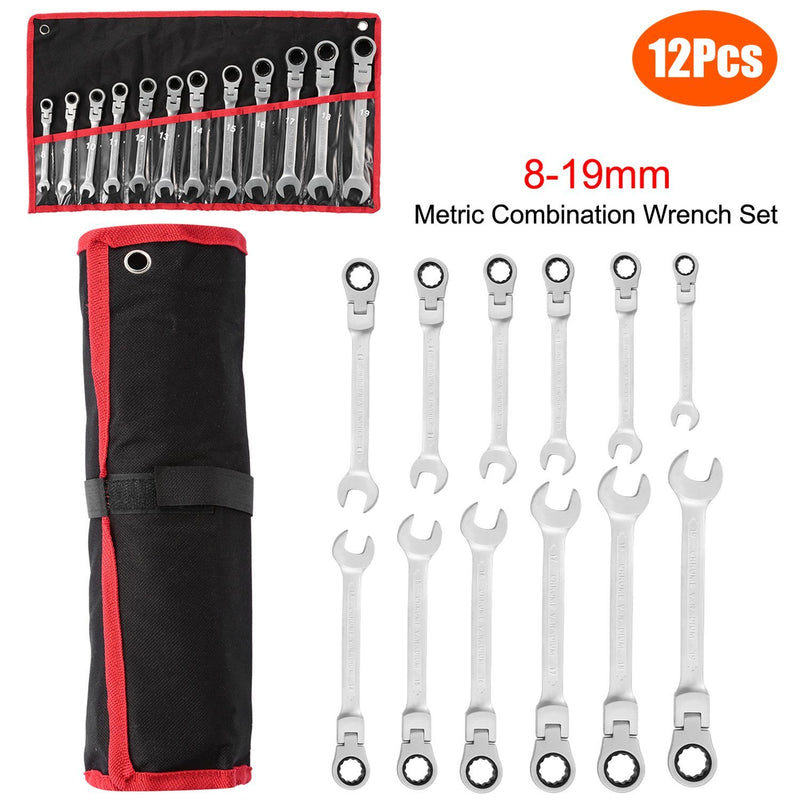 12-Piece Set: 8-19mm Metric Combination Wrench Home Improvement - DailySale