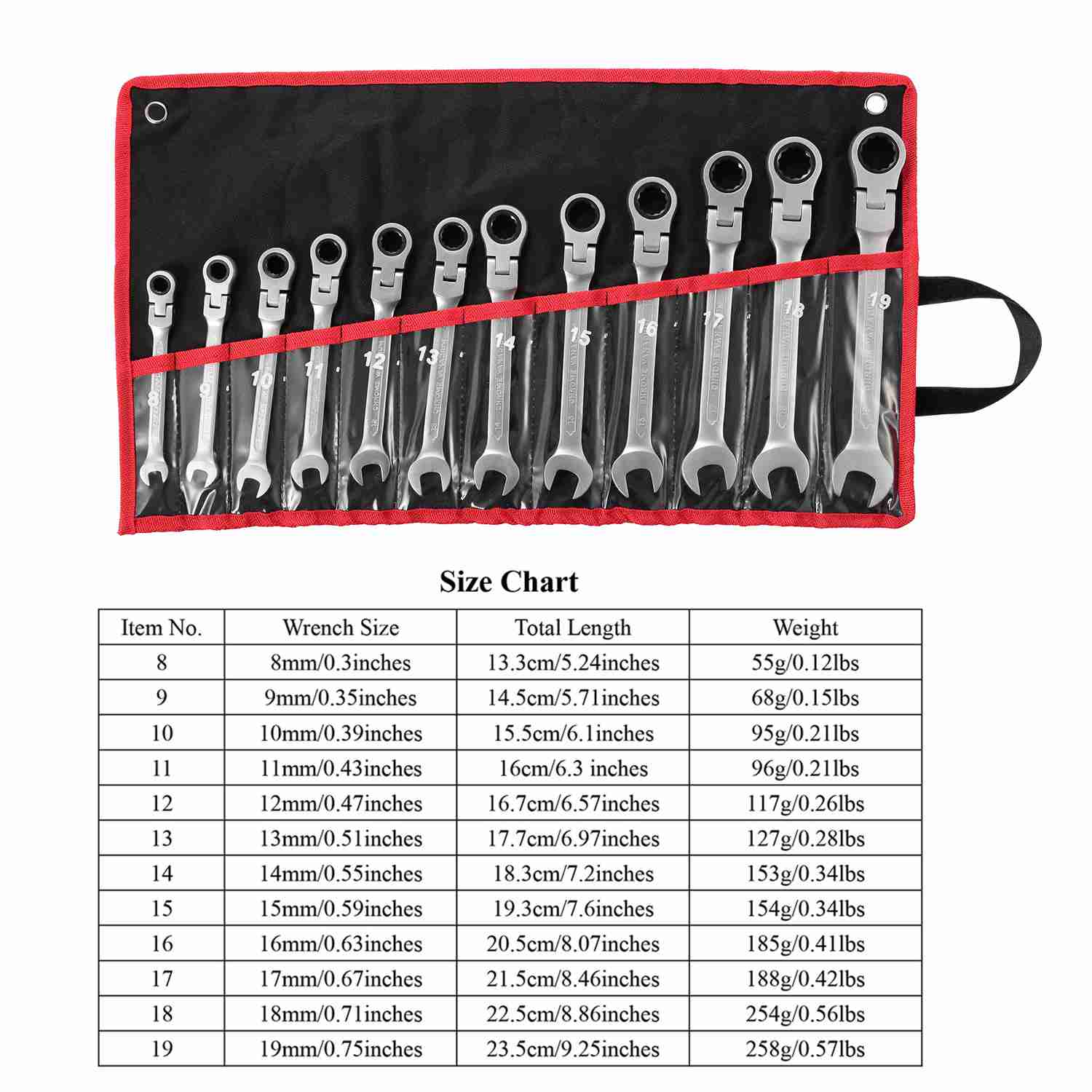 12-Piece Set: 8-19mm Metric Combination Wrench Home Improvement - DailySale