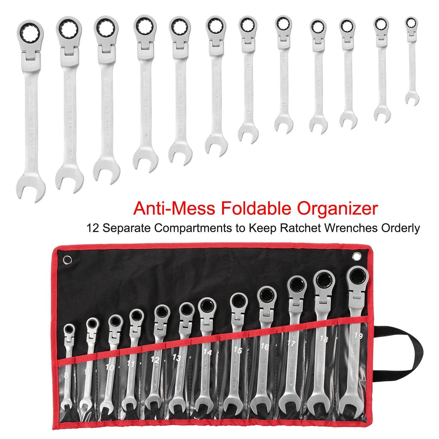 12-Piece Set: 8-19mm Metric Combination Wrench Home Improvement - DailySale