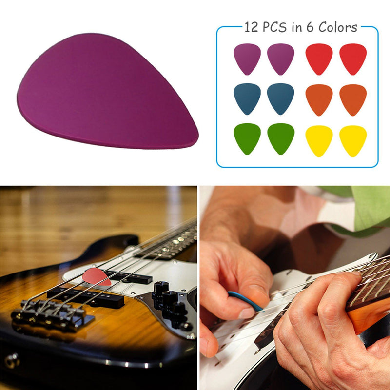 12-Piece: Standard Acoustic Electric Plectrums Guitar Picks Everything Else - DailySale