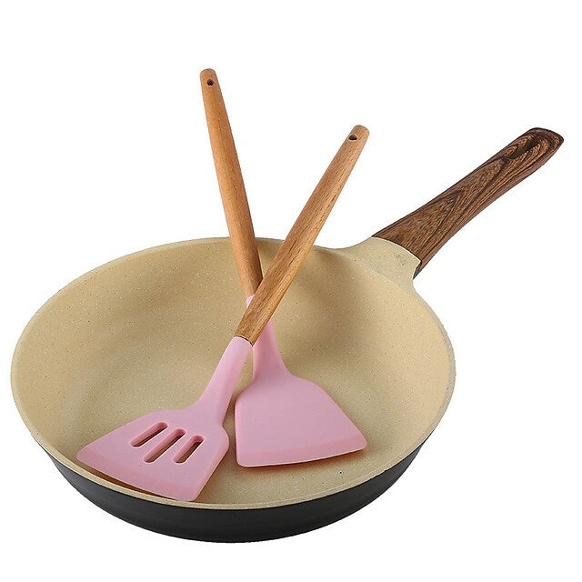 12-Piece: Wood Handle Silicone Kitchenware Kitchen Tools & Gadgets - DailySale