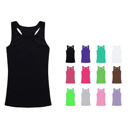 12-Pieces: Women Ribbed Racerbacks Fitness Yoga Sleeveless Tank Top Women's Clothing S - DailySale