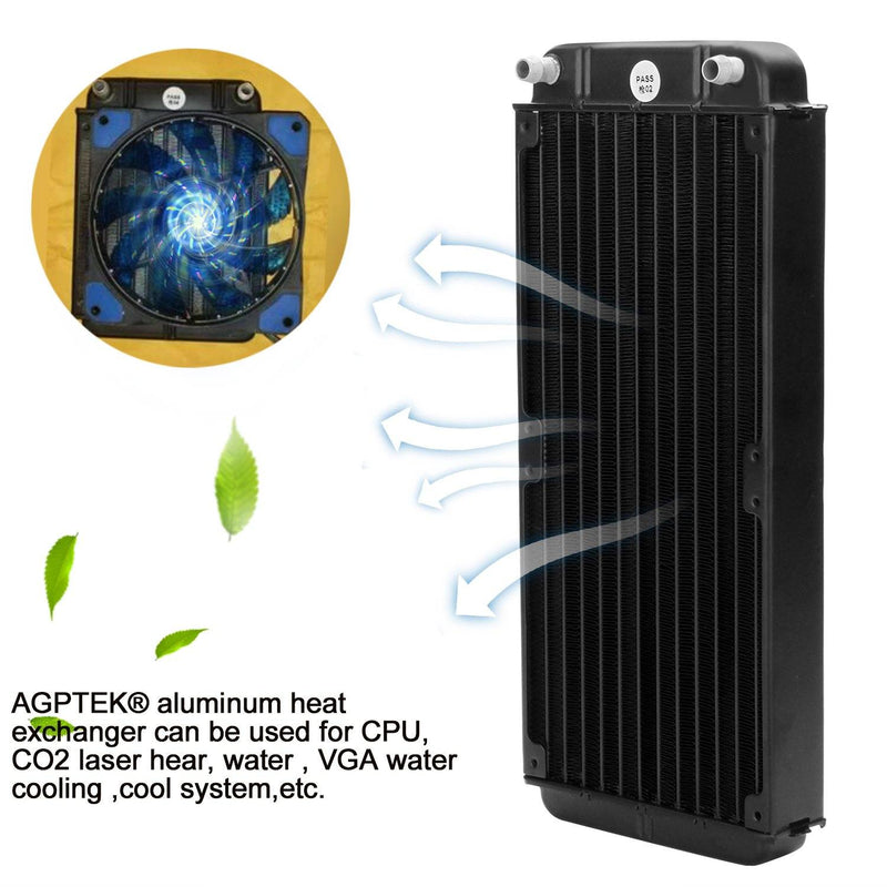 12 Pipe Aluminum CPU CO2 Laser Water Cool System Computer R240 Computer Accessories - DailySale