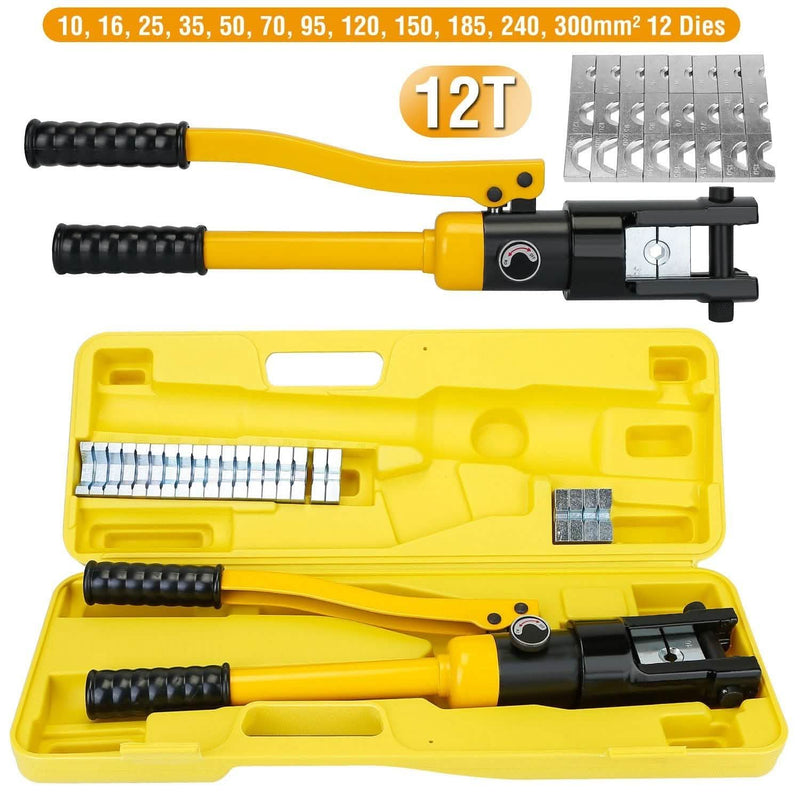 12 Ton Hydraulic Wire Crimper Home Improvement - DailySale