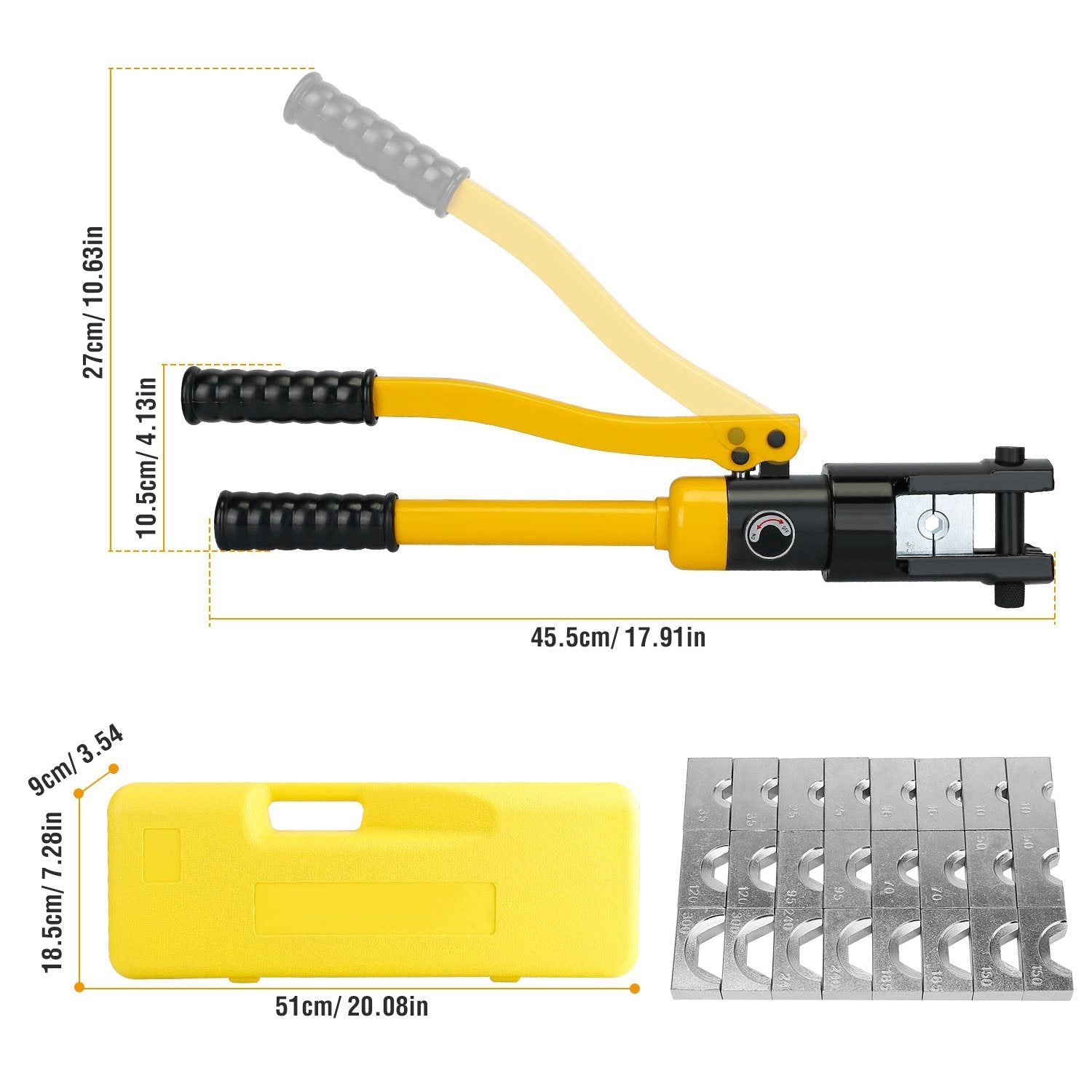 12 Ton Hydraulic Wire Crimper Home Improvement - DailySale