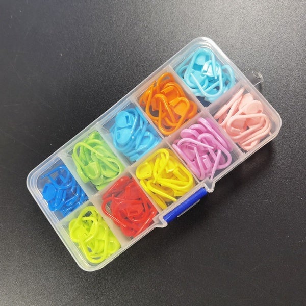 120-Pack: Mix Color Plastic Knitting Tools Locking Stitch Markers Crochet Art & Craft Supplies - DailySale