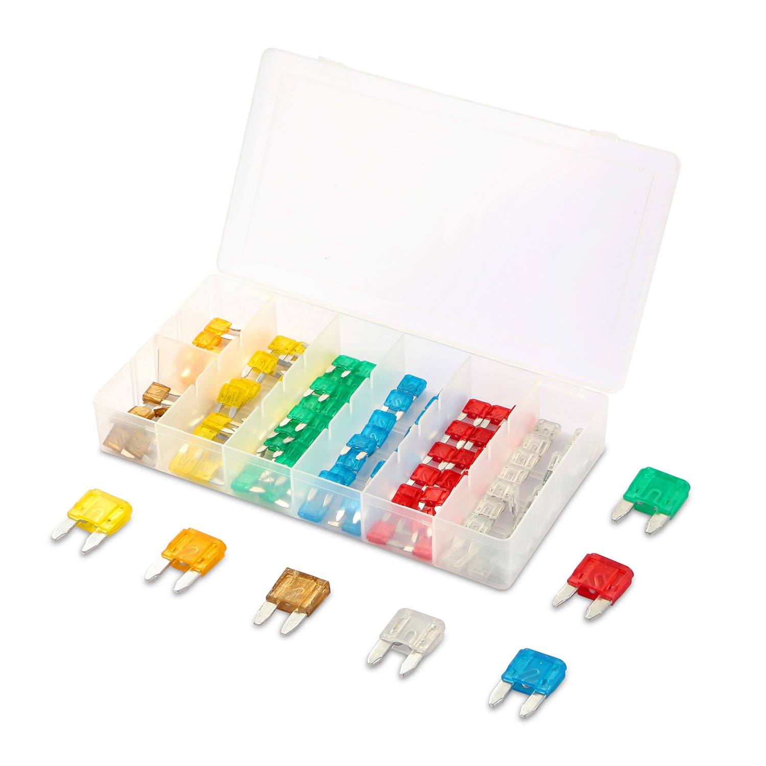 120-Pieces: Mini Auto Blade Fuse Set Automotive - DailySale