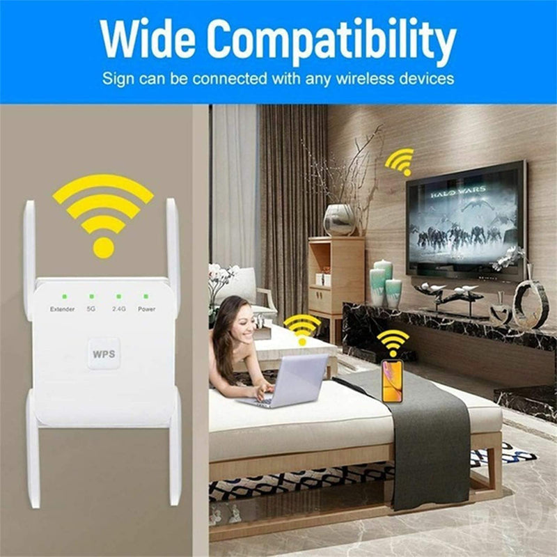 1200Mbps WiFi Range Extender Computer Accessories - DailySale