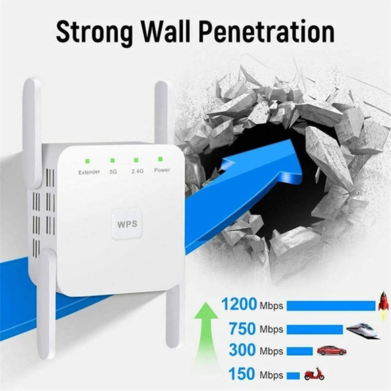 1200Mbps WiFi Range Extender Computer Accessories - DailySale