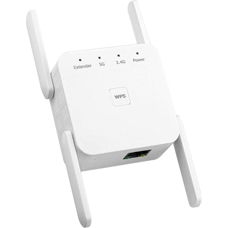 1200Mbps WiFi Range Extender Computer Accessories White - DailySale