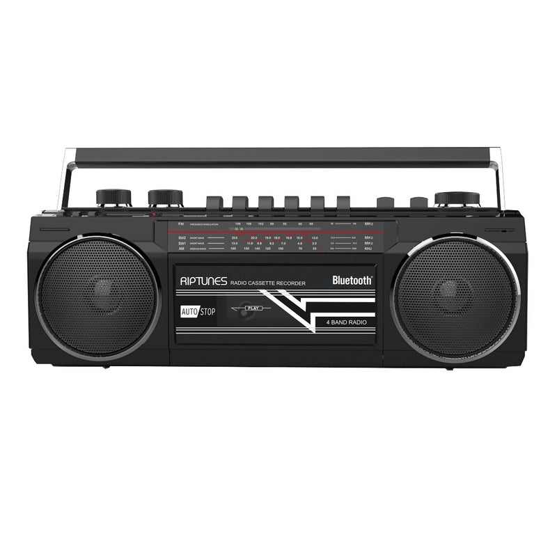 Riptunes Retro Radio Cassette Bluetooth Boombox - DailySale, Inc