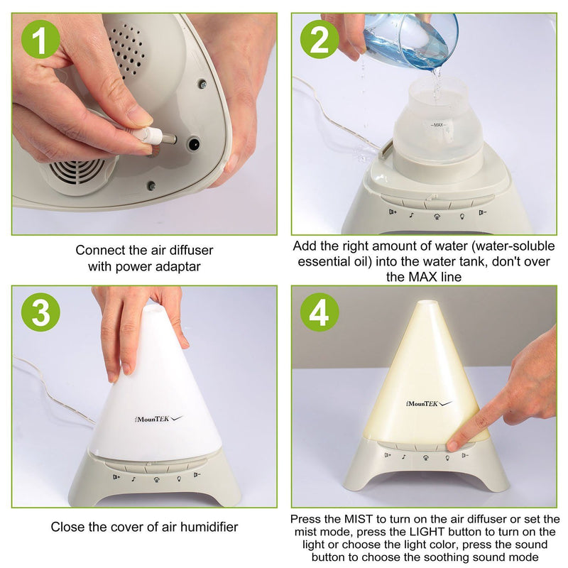 120ml Cool Mist Humidifier Ultrasonic Aroma Essential Oil Diffuser Wellness - DailySale