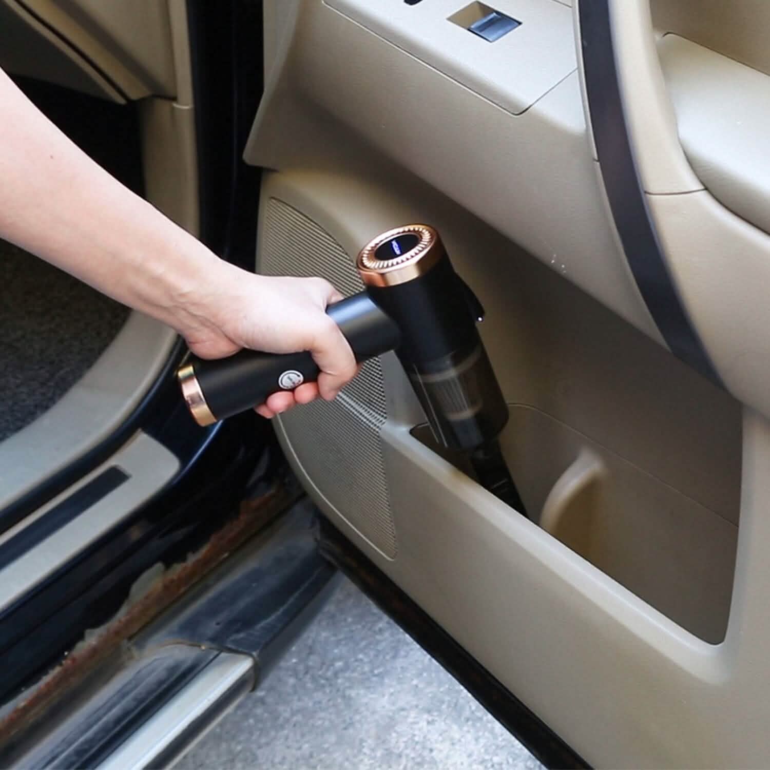 120W 9000PA Cordless Handheld Car Vacuum Cleaner with Searchlight Automotive - DailySale