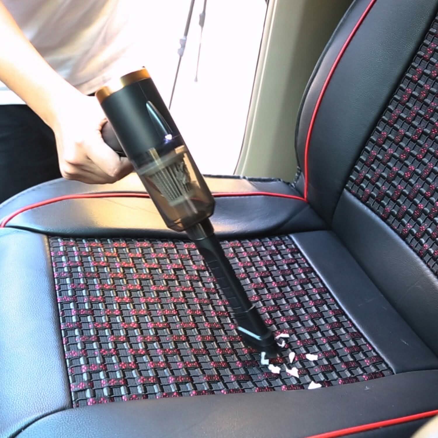 120W 9000PA Cordless Handheld Car Vacuum Cleaner with Searchlight Automotive - DailySale