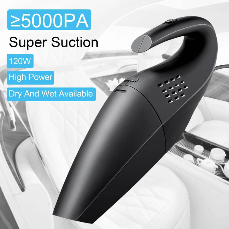 120W Portable Handheld Corded Car Vacuum Cleaner Automotive - DailySale