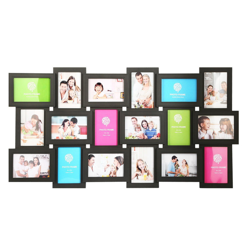 12/18 Picture Frames Collage for Photos in 4" x 6" Glass Protection