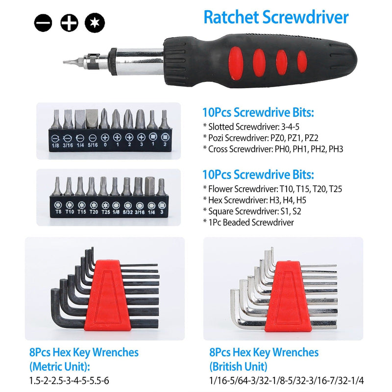 129-Pieces Set: Household Hand Tool Set Home Improvement - DailySale