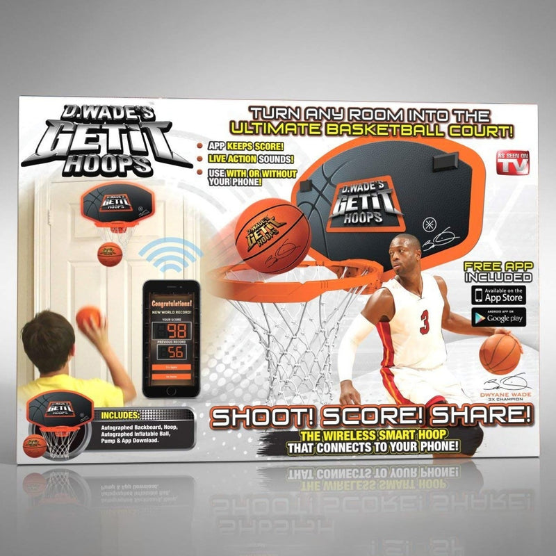 Dwayne Wade Wirelessly Connected Mini Basketball Hoop - DailySale, Inc