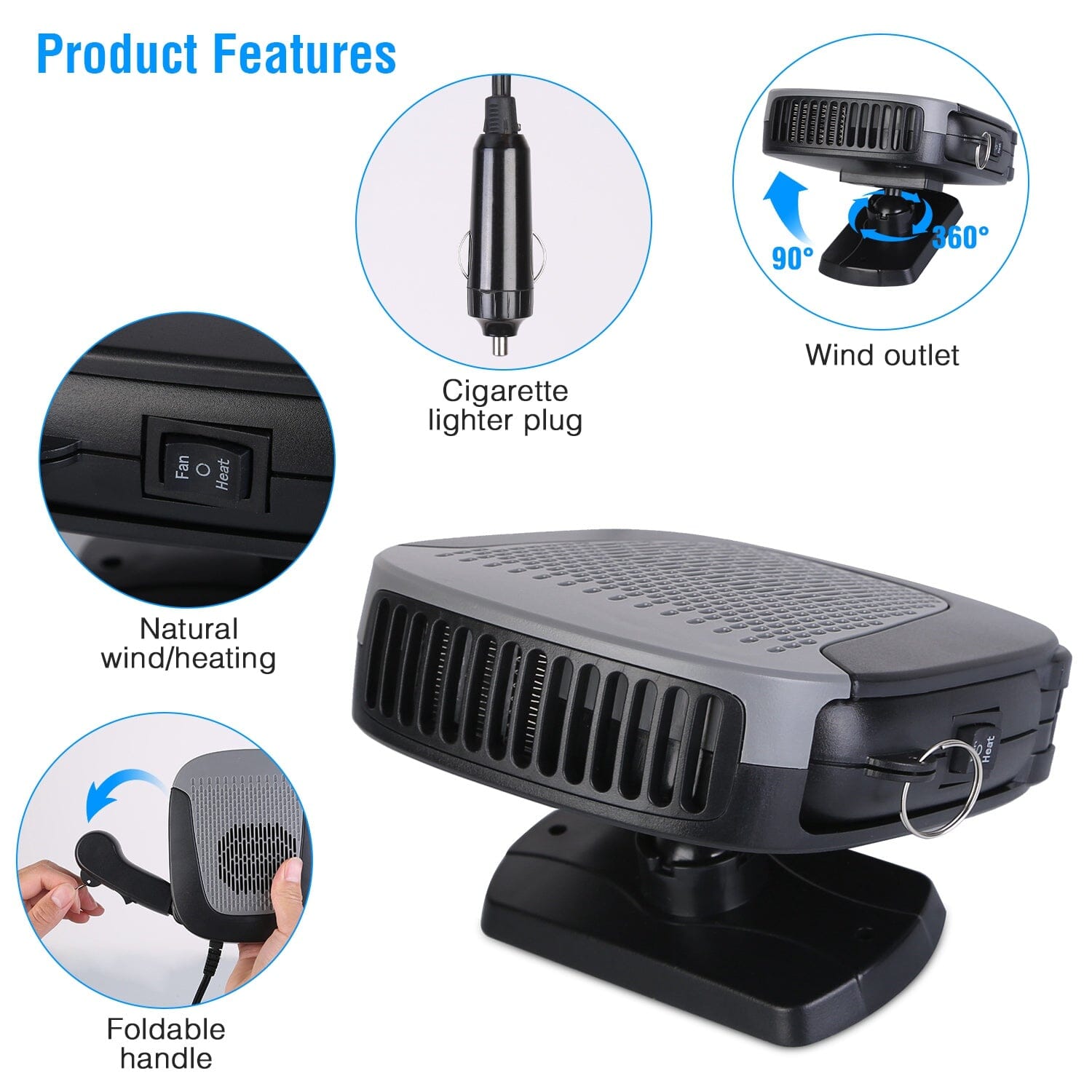 12V 150W Portable Car Auto Heater Automotive - DailySale