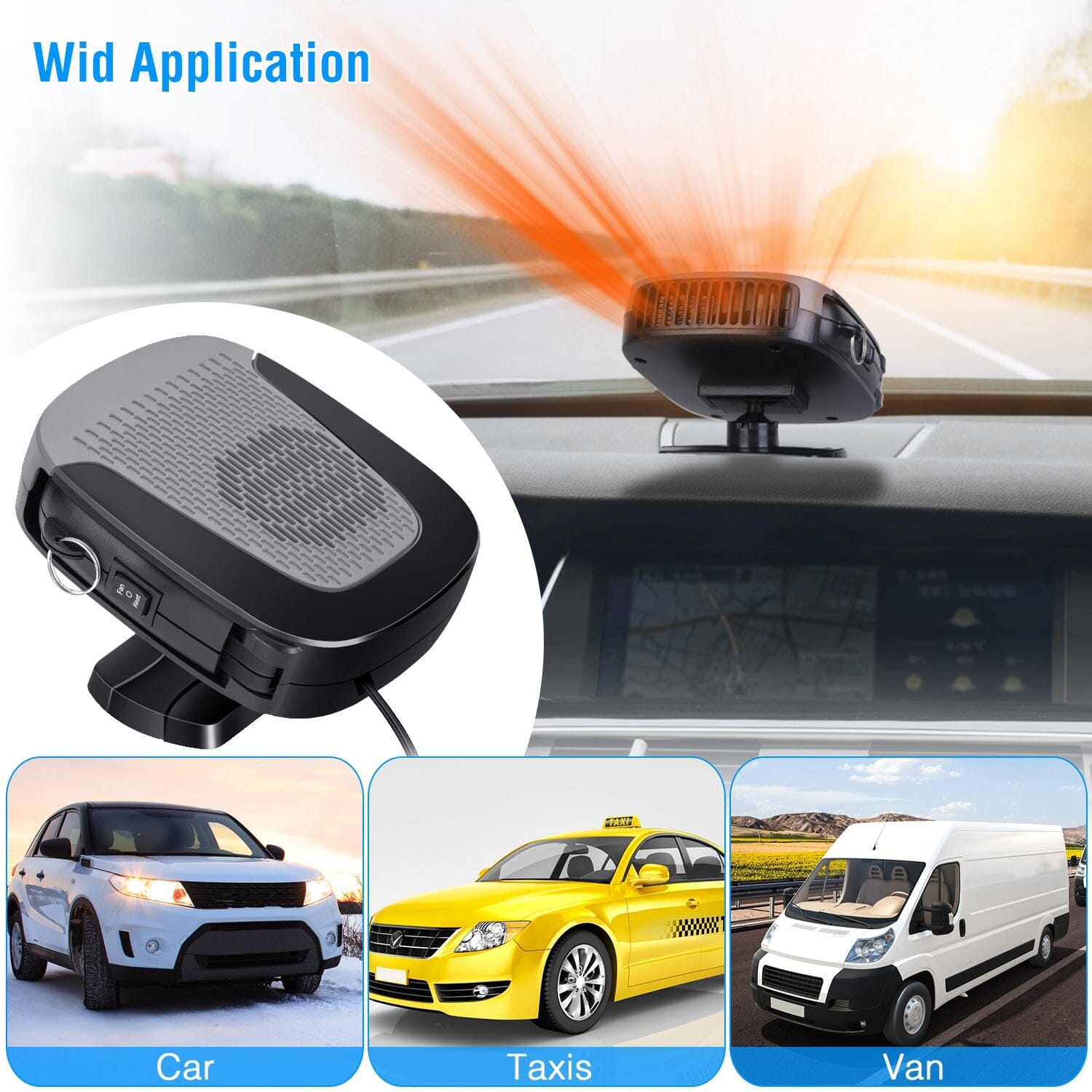 12V 150W Portable Car Auto Heater Automotive - DailySale