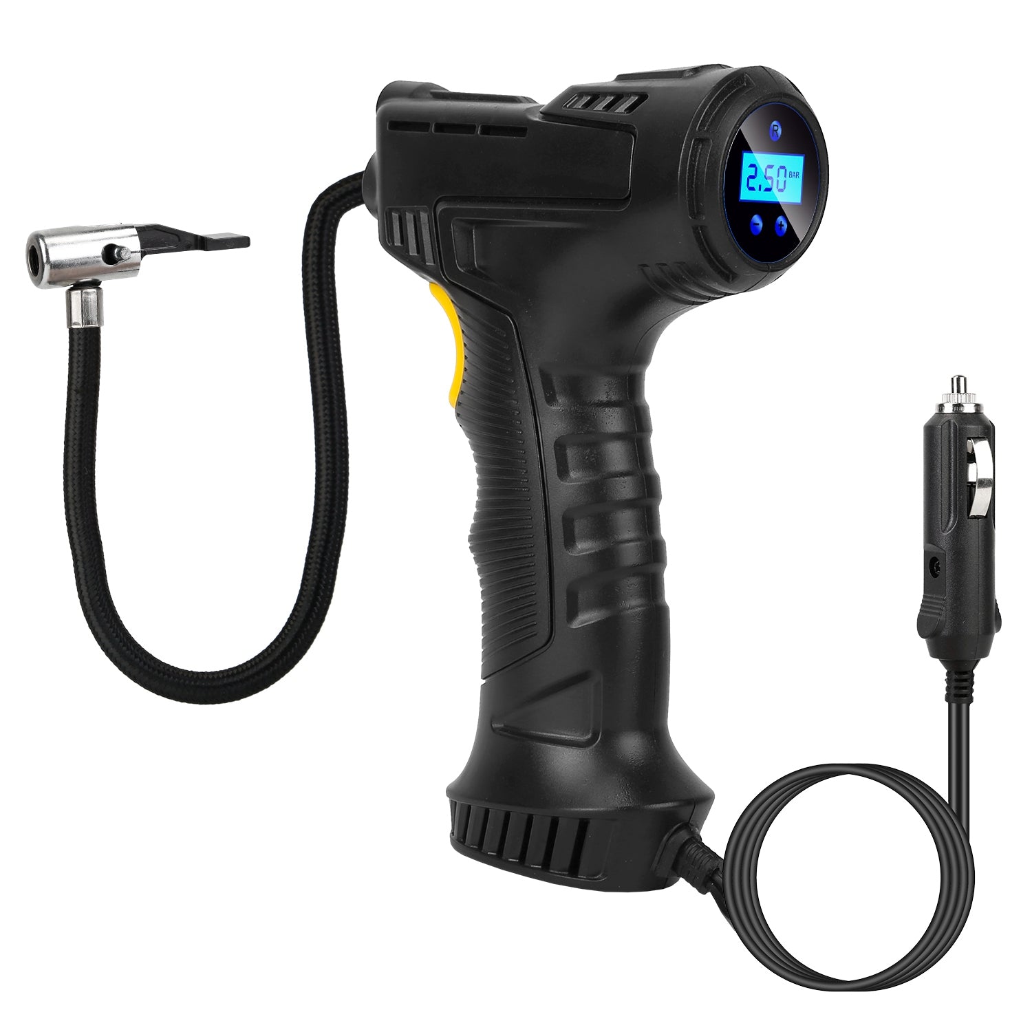 12V Digital Car Tire Inflator with LED Light 150 PSI Automotive - DailySale