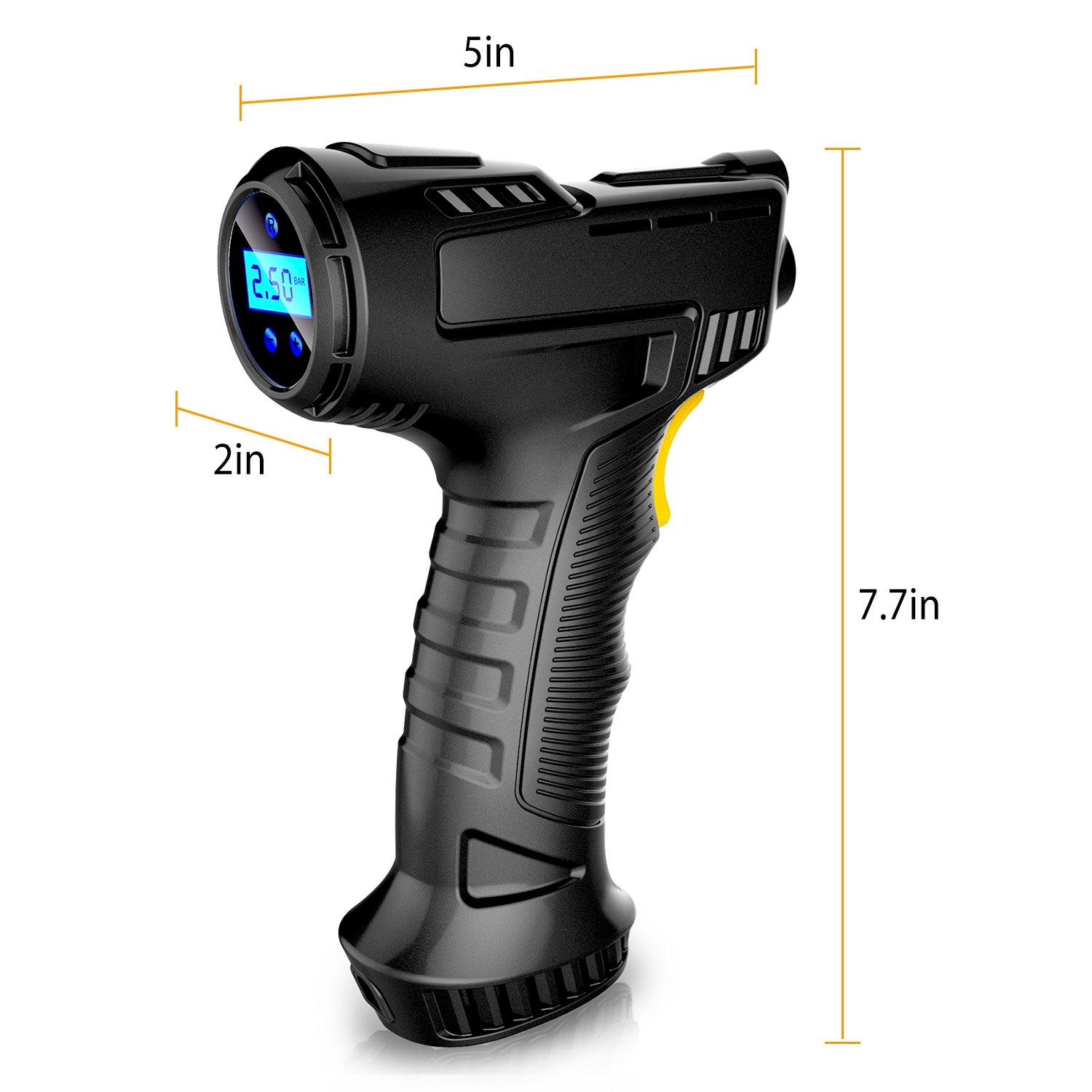 12V Digital Car Tire Inflator with LED Light 150 PSI Automotive - DailySale