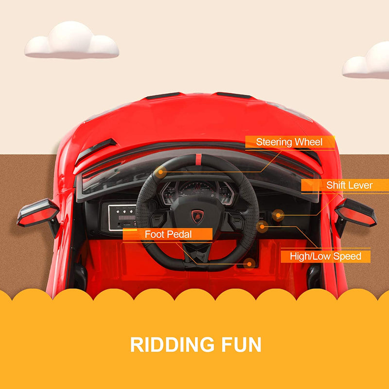 12V Kids Electric Ride On Car Lamborghini Aventador SVJ Toys & Games - DailySale