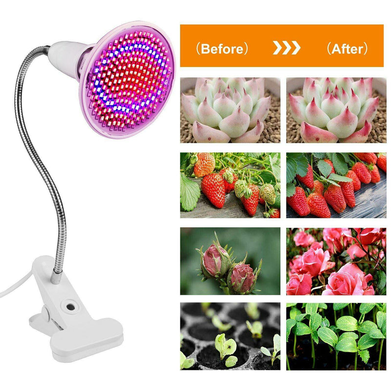 12W LED 360° Rotatable Plant Grow Light with Desk Clip Garden & Patio - DailySale