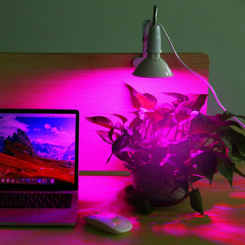 12W LED 360° Rotatable Plant Grow Light with Desk Clip Garden & Patio - DailySale