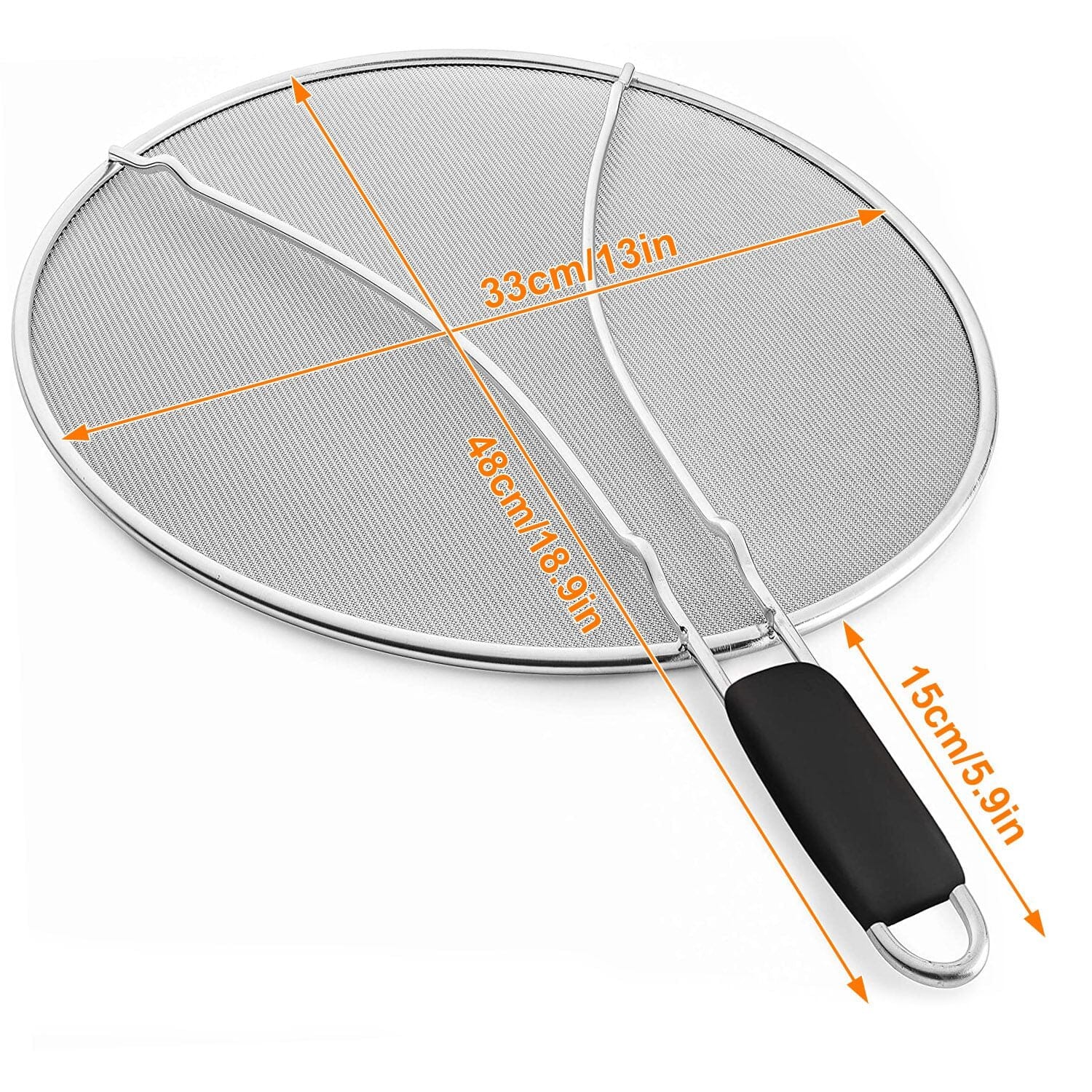 13-Inch Stainless Steel Grease Splatter Screen Kitchen Tools & Gadgets - DailySale