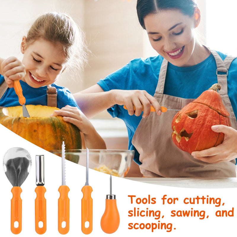 13-Pieces: Halloween Pumpkin Stainless Steel Carving Kit Arts & Crafts - DailySale