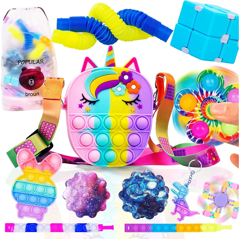13-Pieces Set: Sensory Fidget Pop Pack Toys Toys & Games - DailySale