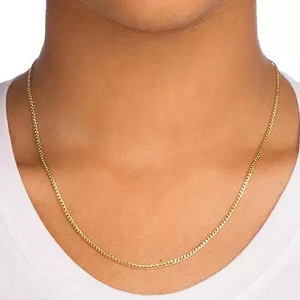 14K Gold 2MM Italian Cuban Chain Necklace by Moricci Necklaces - DailySale