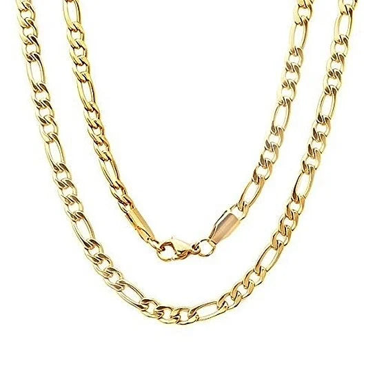 14K Gold Filled Figaro Necklace 20" Unisex Necklaces - DailySale