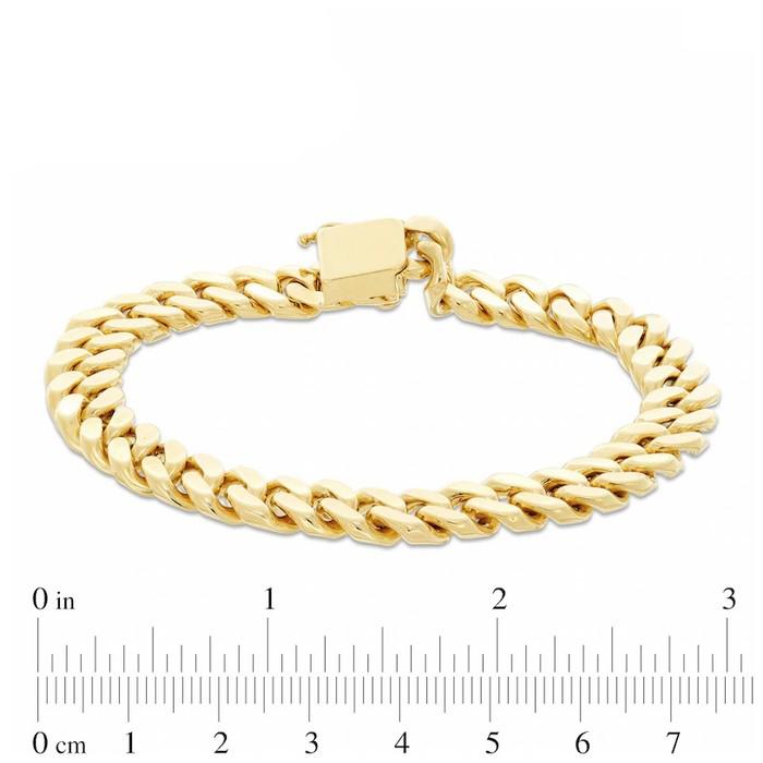14K Gold Over Bronze Handmade Cuban Bracelet Bracelets - DailySale