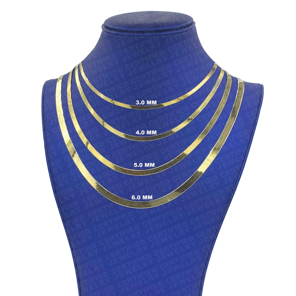 14K Solid Gold Herringbone Necklace Necklaces - DailySale