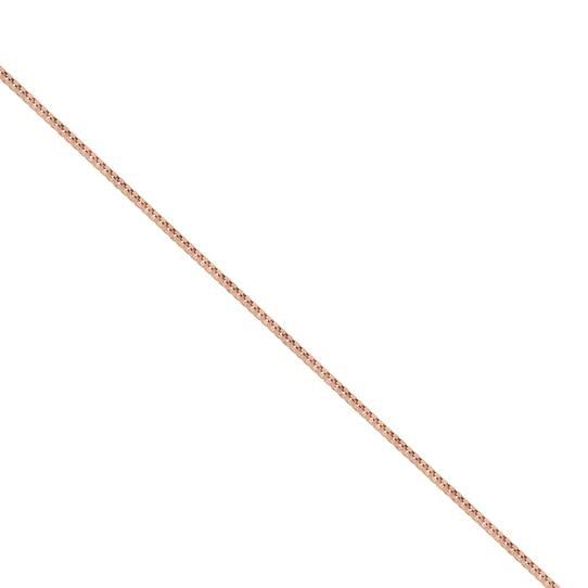 14K Solid Rose Gold Box Necklace Chain .5mm Necklaces - DailySale
