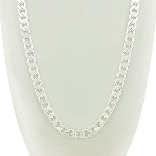 14k White Gold Filled Cuban Link Chain 24" Necklaces - DailySale