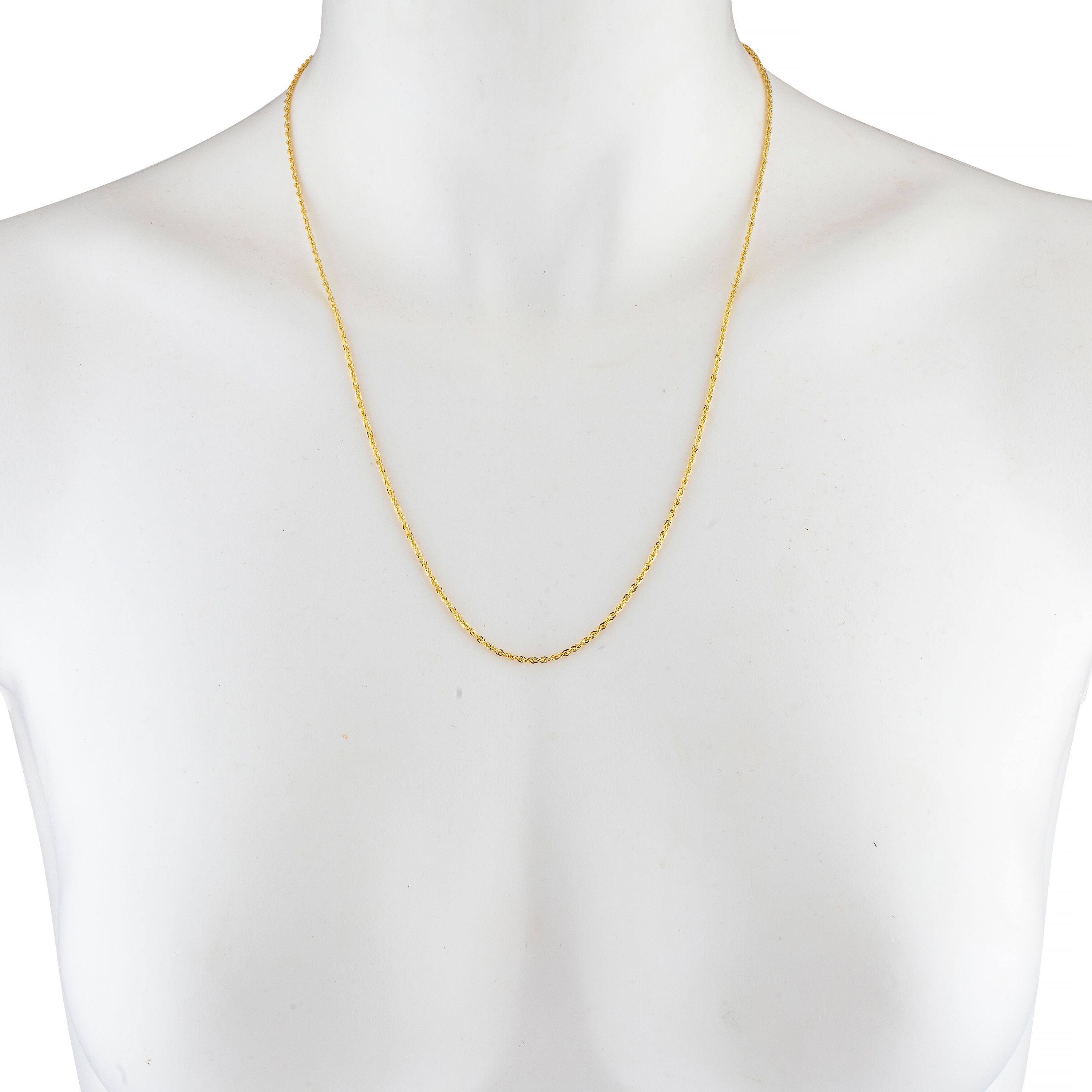 14K Yellow Gold Solid Rope Chain Necklaces - DailySale