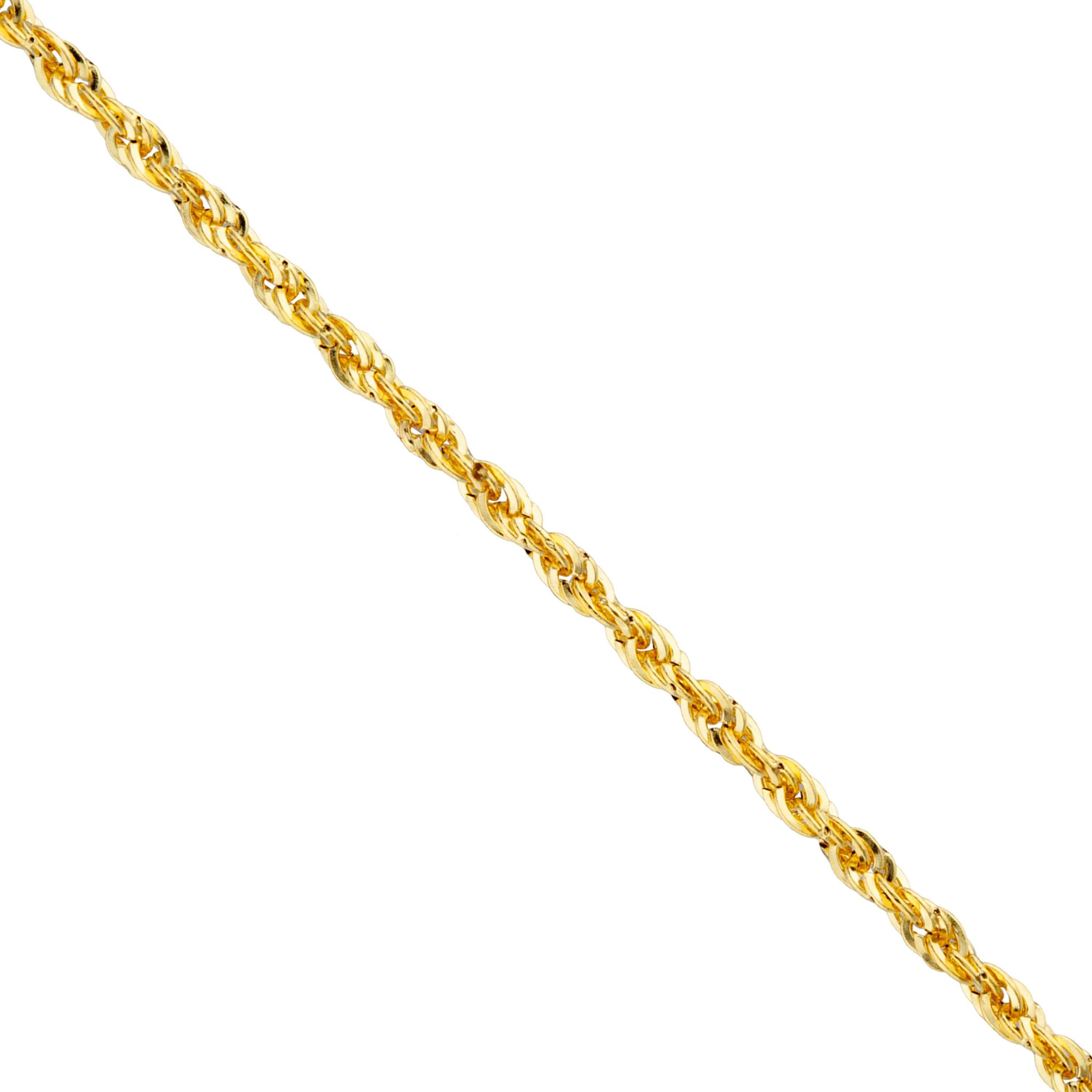 14K Yellow Gold Solid Rope Chain Necklaces - DailySale