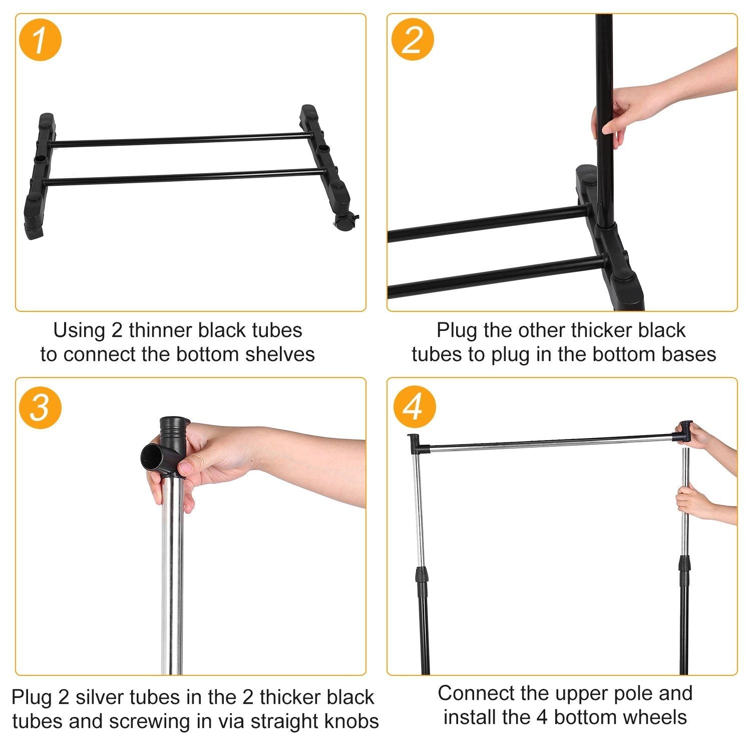 15 kg./33 lbs. Height Adjustable Garment Racks Closet & Storage - DailySale