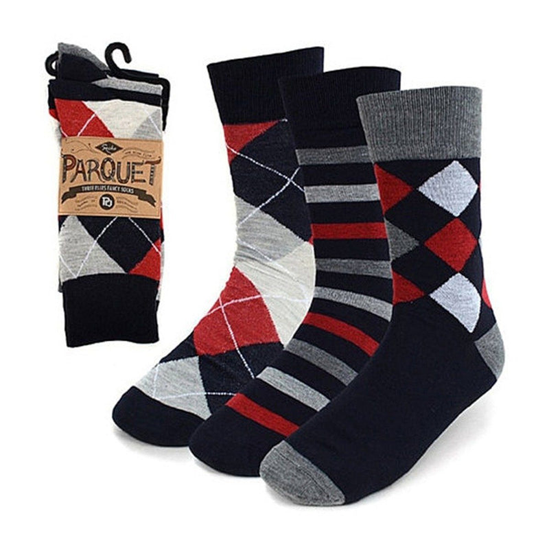 15 Pairs: Parquet Men's Patterned Fancy Socks Men's Apparel - DailySale