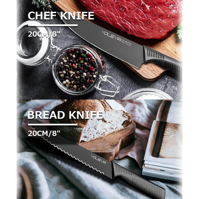 15-Piece: Non-Stick Coating Kitchen Knife Set Kitchen Tools & Gadgets - DailySale