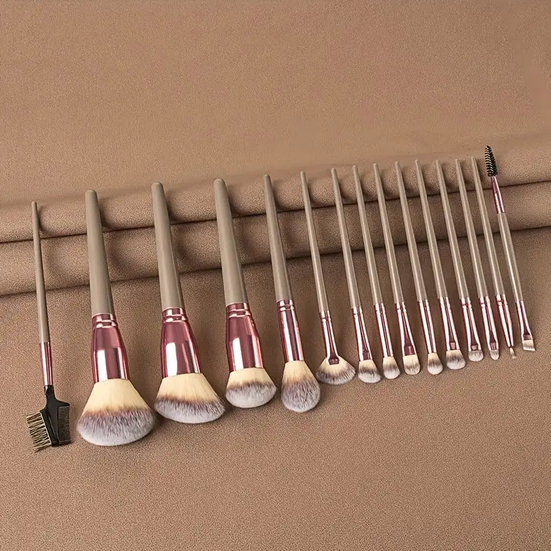 15-Pieces Set: Professional Makeup Brush Beauty & Personal Care - DailySale