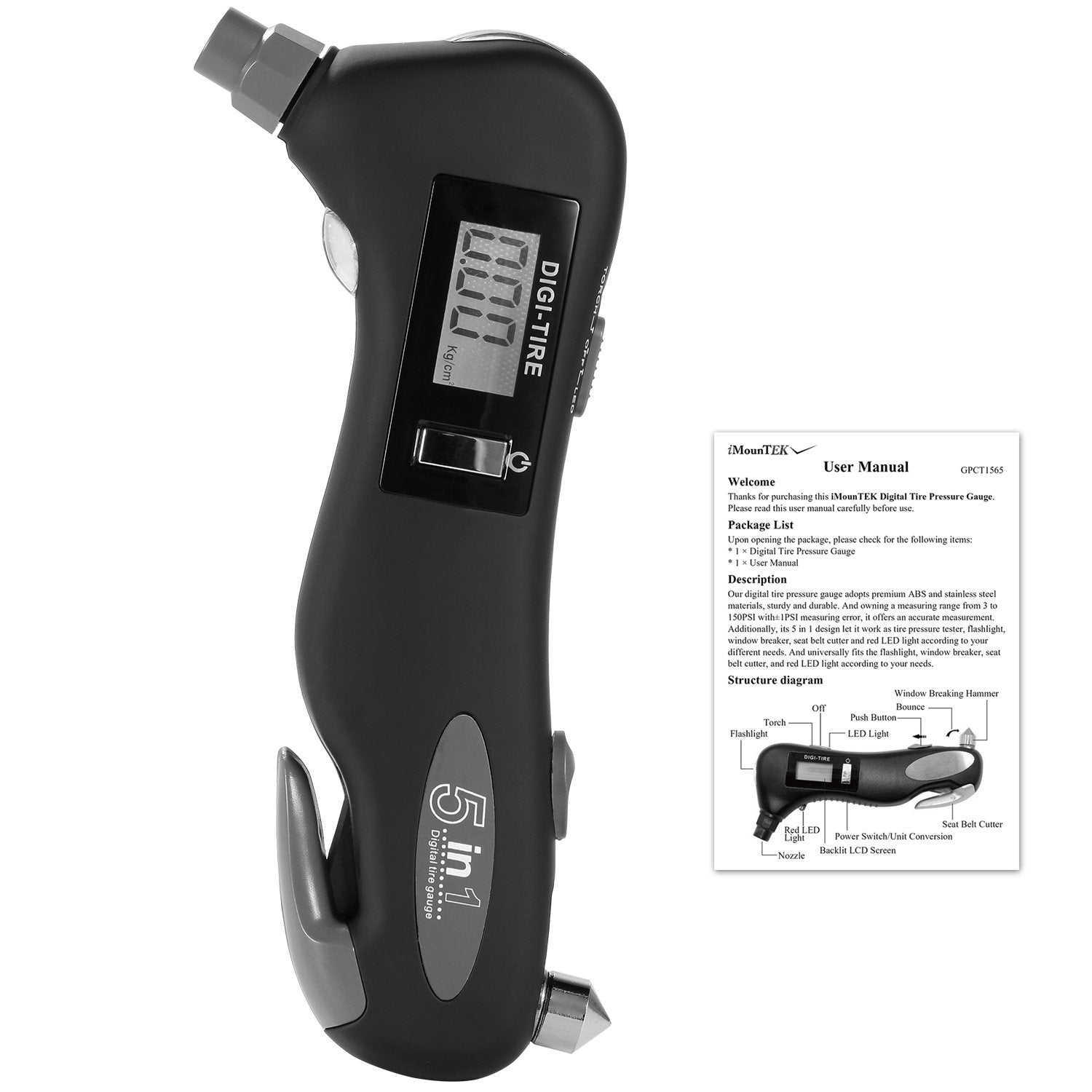 150 PSI Auto Digital Tire Pressure Guage Automotive - DailySale