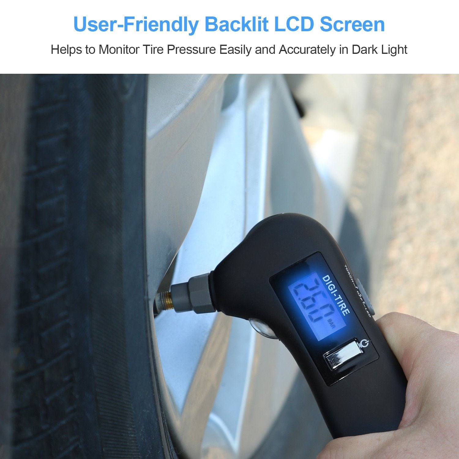 150 PSI Auto Digital Tire Pressure Guage Automotive - DailySale