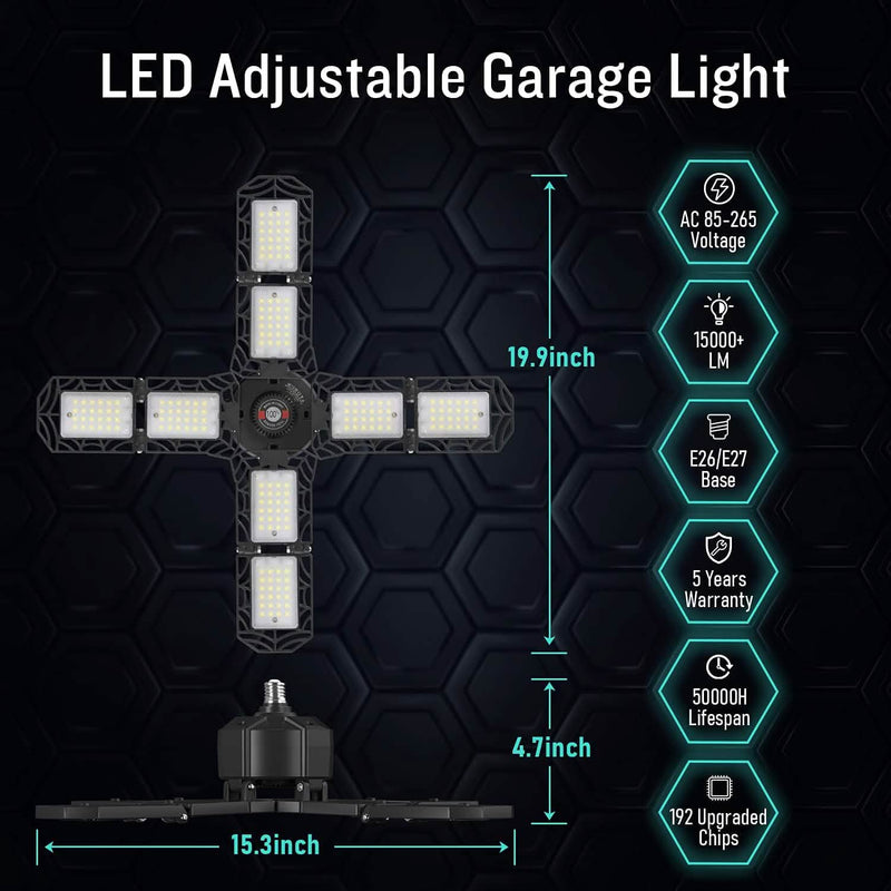 15000LM LED Shop Light with E26/E27 Indoor Lighting - DailySale
