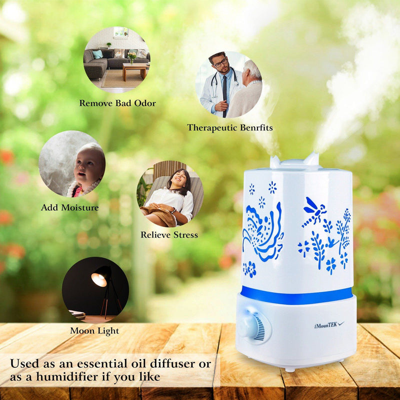 1500ml Ultrasonic Aroma Essential Oil Diffuser Wellness - DailySale